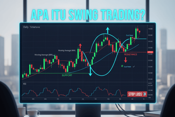 ilustrasi digital apa itu swing trading - Ultima Markets