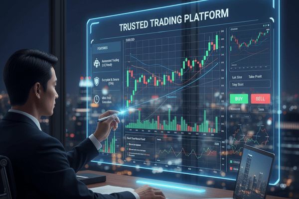 Menganalisis chart trading di platform trading terpercaya - Ultima Markets