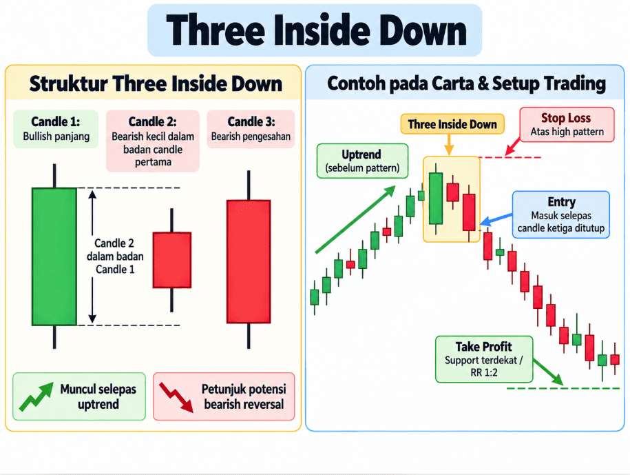 three Inside down Candlestick pattern